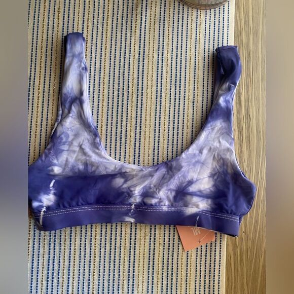 Dippin’ Daisy’s Swimsuit Womens Size Small Tie Dye  Blue 2 Pieces NWT - Picture 3 of 13